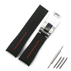 20g 22mm Leather Watch Band Strap RoHS 20mm Silicone Watch Band