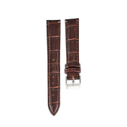 Bamboo 16mm Brown Leather Watch Strap RoHS Wrist Watch Leather Belt