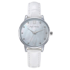 Leather Strap 32mm Dial Alloy Quartz Watch Pearl Shell Dial 3ATM Water Resistant