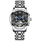 SS Strap 40mm Automatic Mechanical Watch 3BAR Multi Function With Calendar