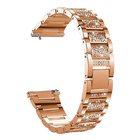 Rose Gold 0.8inch Stainless Steel Watch Strap 95g 22mm Metal Watch Strap