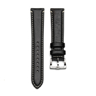 Luxury Black Leather Watch Strap Odm 14mm Watch Strap Fashion Genuine