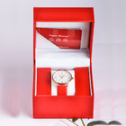11cm Red Wrist Watch Accessories Box Pillow Leather Watch Case