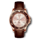 Sunray Dial Leather Strap Wrist Watch 5BAR Waterproof Luminous Mens