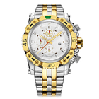 42mm Timepiece Stainless Steel Quartz Watch ODM 3ATM Water Resistant Quartz