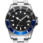22mm Sapphire Male Quartz Wrist Watch With Lighted Dial Rotate Bezel ODM