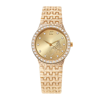 3BAR Female Gold Wrist Watch 3ATM Alloy Silver Ladies Wrist Watches