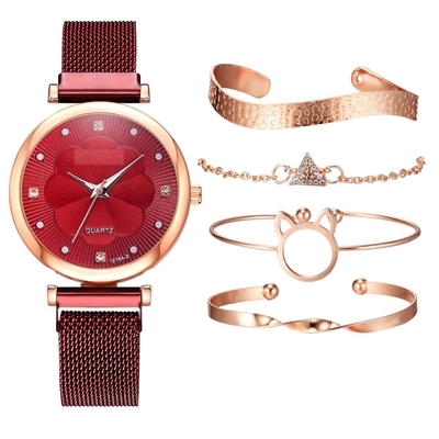 36MM Womens Watch Gift Set CE 22cm Jewelry Stainless Steel Mesh Watch
