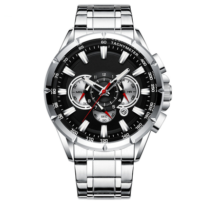 Timepiece 26mm Stainless Steel Quartz Watch 5BAR Automatic Chronograph Watch