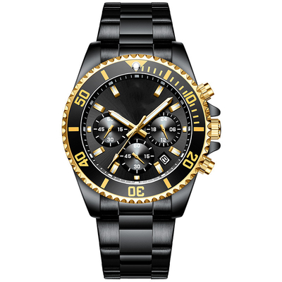 Ombre Business Analogue Wrist Watch 3BAR Luxury Men Quartz Watch