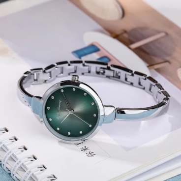 China Wholesale Custom Logo Cheap Fashion Luxury Beautiful Chain Dress Mechanical Women Wrist Watch Lady Alloy Watch