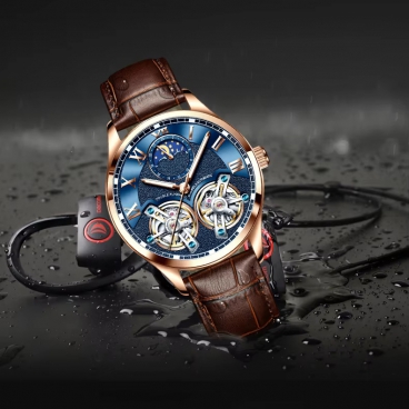 Manufacture Professional Custom Famous Brand Design Good Price Pu Leather Men Quartz Watch Wristwatch